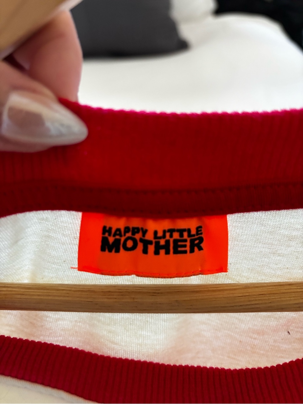 MOTHER Red & White Raglan Jersey with Retro Car Graphic - Picture 5 of 5